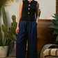 Jade by Jane Sleeveless Vest Button Down Sweater