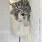 Animal Print Sheer Cape Scarf