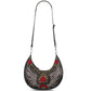 Mary Frances Wings & Roses Black Beaded and Embroidered Handbag
