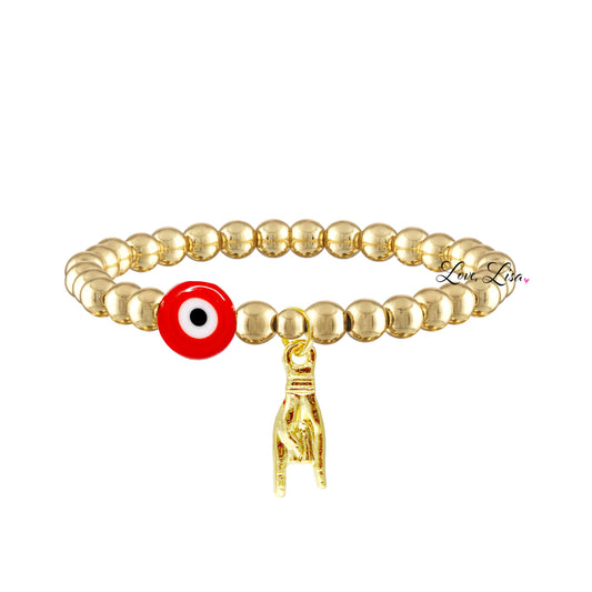 Love, Lisa -Lisa's Italian Good Luck Hand Sign Charm Bracelet