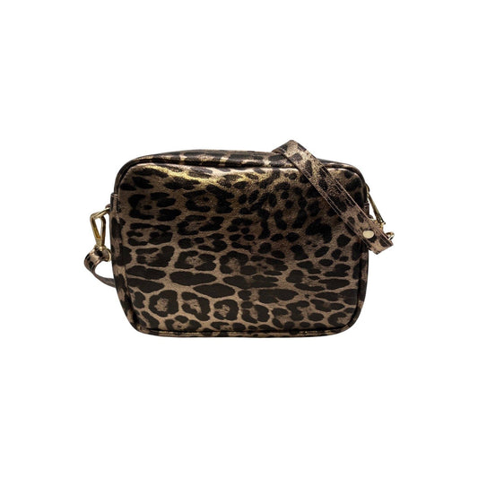 Louisa Lee Marta Leopard Iridescent Leather Bag