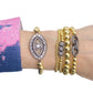 Love Lisa Monica Evil Eye Beaded Bracelet