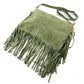 Milano Amour Miele Crossbody Suede Fringe Bag