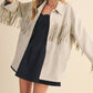 Klesis Suede Fringe Oversided Jacket