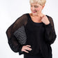 Tina Stephens Made in Italy Adena Butterfly Open Knit Topper