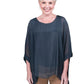 Tina Stephens Made in Italy Sofia Silk Kaftan Top One Size