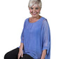 Tina Stephens Made in Italy Sofia Silk Kaftan Top One Size