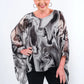 Tina Stephens Made in Italy Sofia Silk Kaftan Top One Size