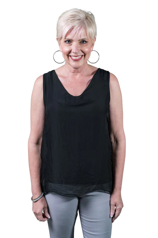Tina Stephens Made in Italy Dina Tank One Size