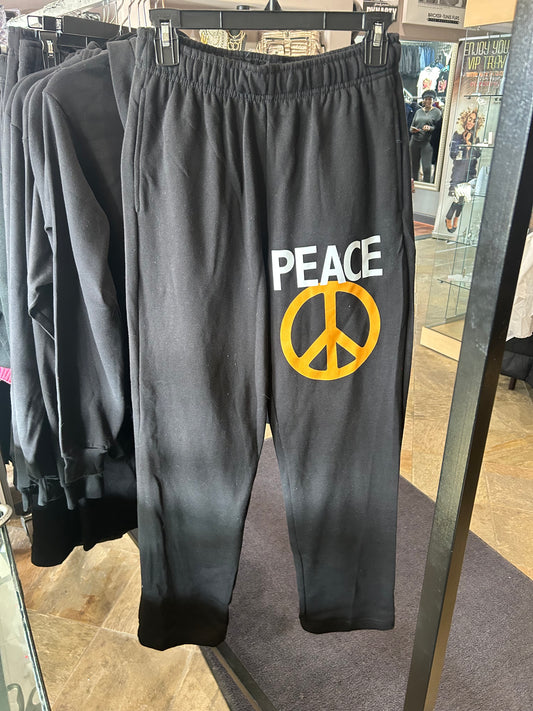 Peace Straight/Wide Leg Sweat Pant