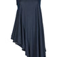 Kozan Indigo Erica Denim Ruffle Asymmetrical Tunic Top