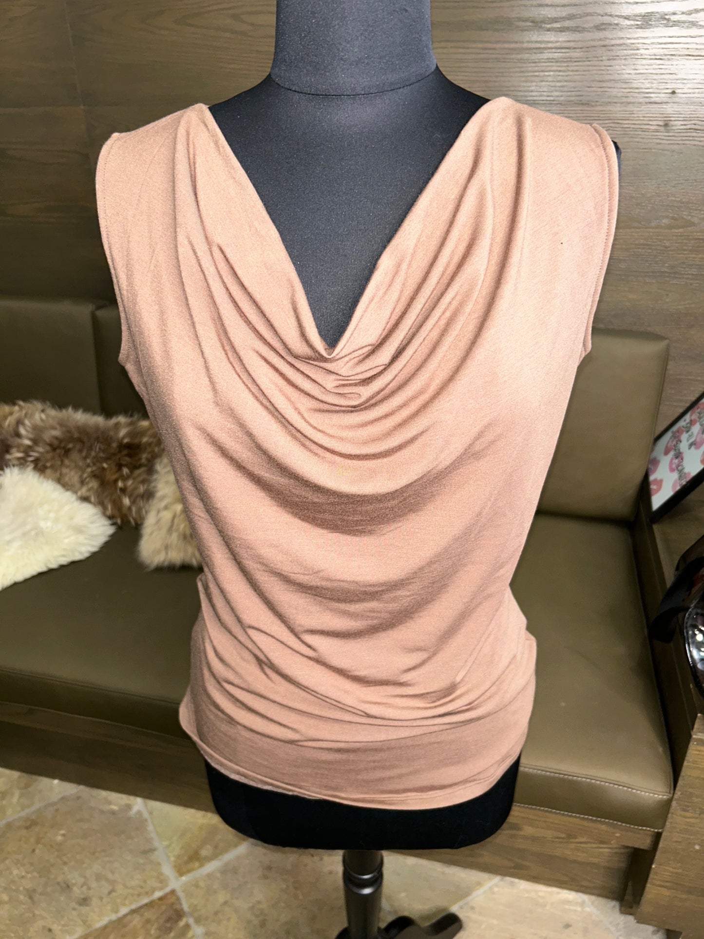 Revir Classic Cowl Sleeveless Tank Top