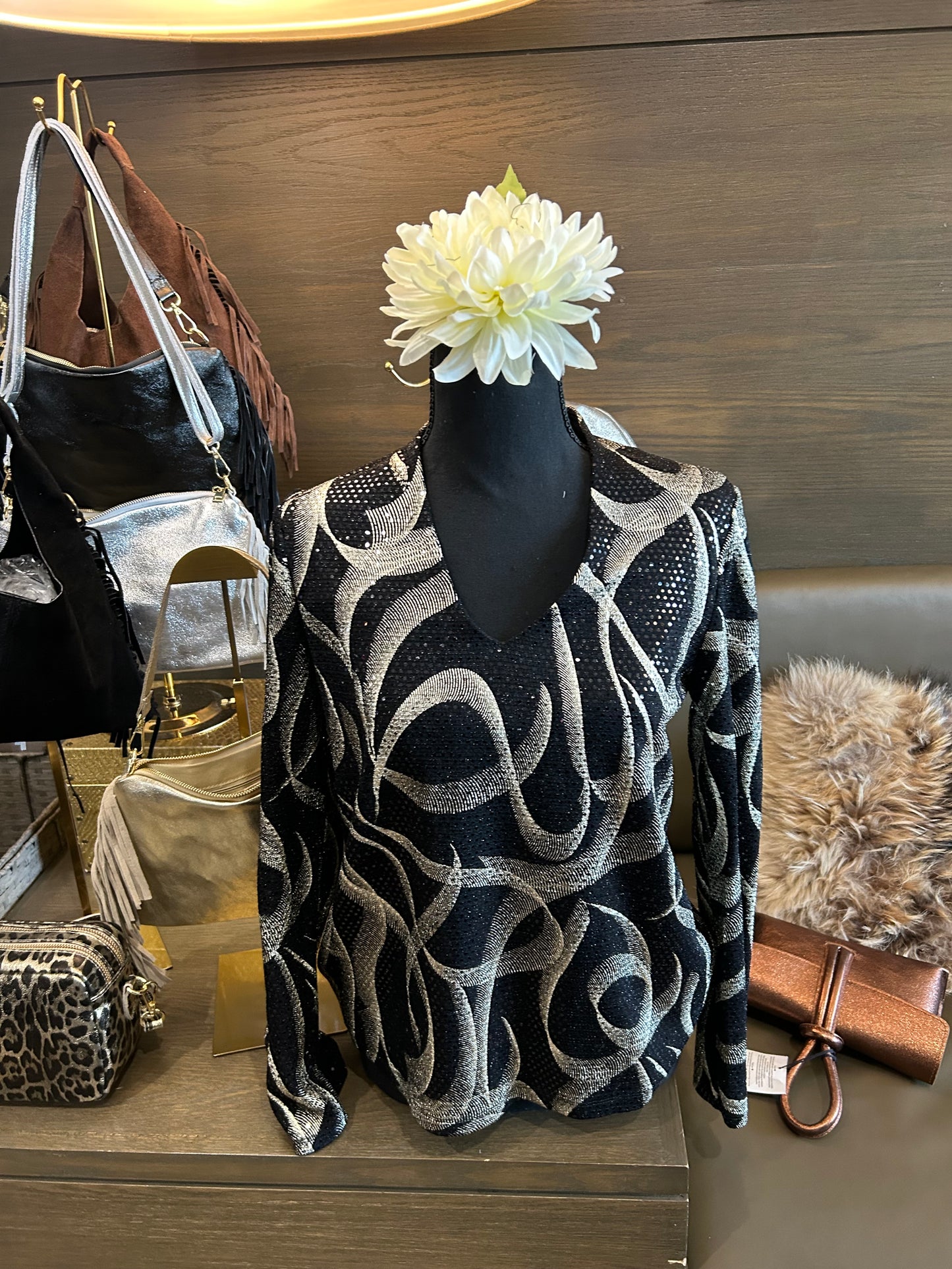 Compli K Gold Swirl Top