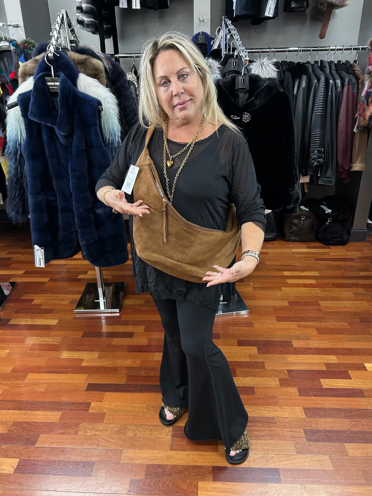 JC Andi Vegan Sling Hobo Bag