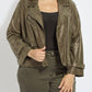 Lyssè Emory Vegan Suede Moto Jacket