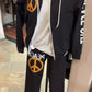 Peace Straight/Wide Leg Sweat Pant