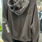Just Madison Apparel Charcoal Wolf Hoodie Sweatshirt Top