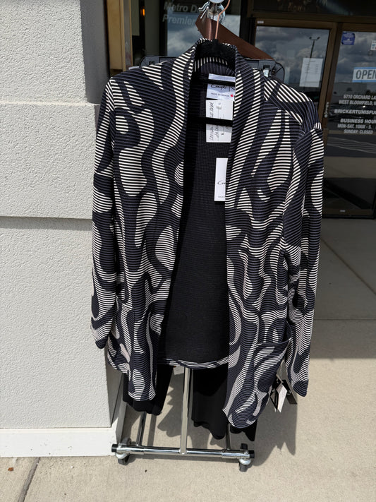 Compli-K Two Toned Jacket Cardigan