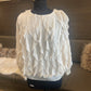 Joh Wynette Woven Ruffled Sweater Top