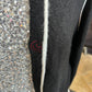 Just Madison  Black w/ White Hearts Cardigan Sweater