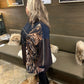 Mat Fashion Animal Print Plaid Multi Tunic Hoodie