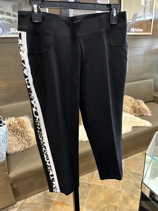 Nygard Black with Leopard Capri Pant