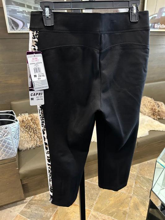 Nygard Black with Leopard Capri Pant