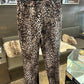 Made in Italy Leopard Straight Leg Pant with Pockets O/S