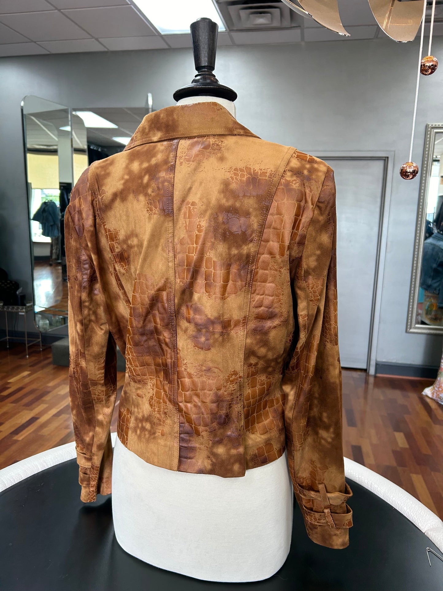 Insight Croc Moto Jacket w/ Gold