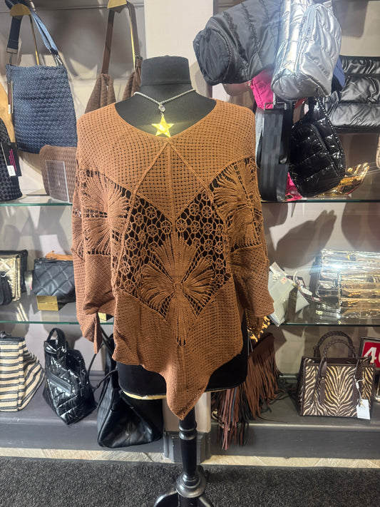 Paparazzi Crochet Poncho Top