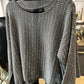 LIV Pullover Gray Long Sleeve Sweater Top