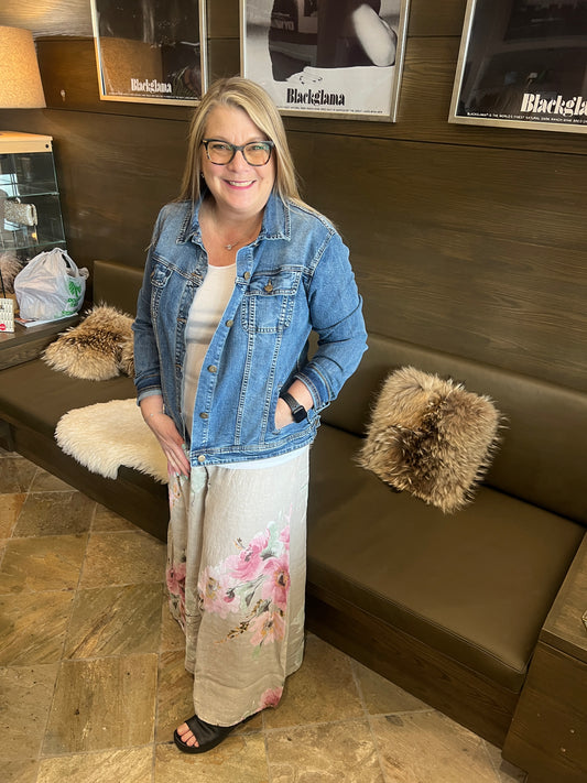 Bella Amore Print Linen Pant