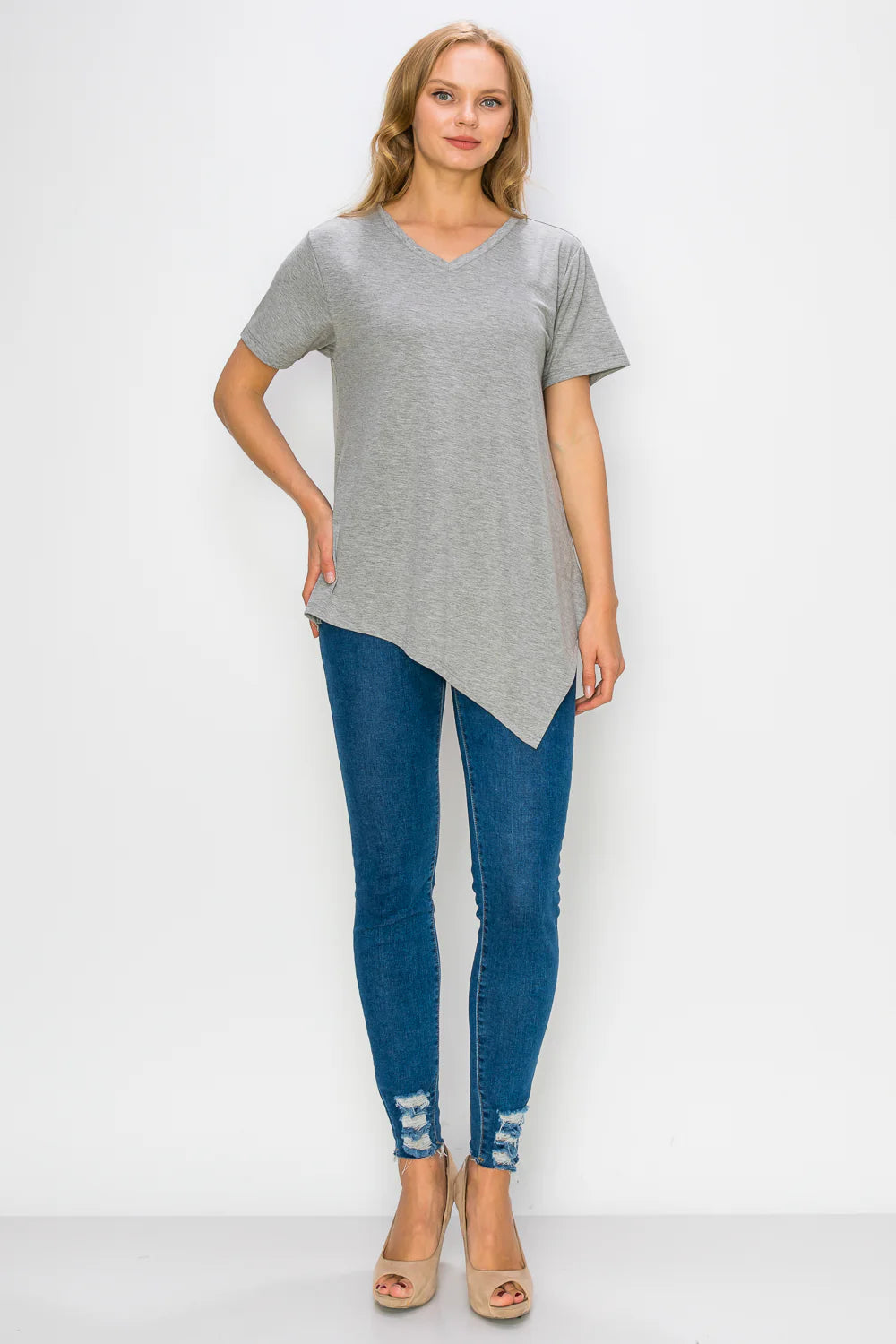 Joh Kendall Modal Knit Neck Top