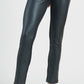 Clara Sun Woo Liquid Leather-front Knit-back Pull-on Legging Pant