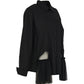 Kozan Black Pierce Button Down Collared Shirt Top