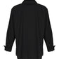 Kozan Black Pierce Button Down Collared Shirt Top