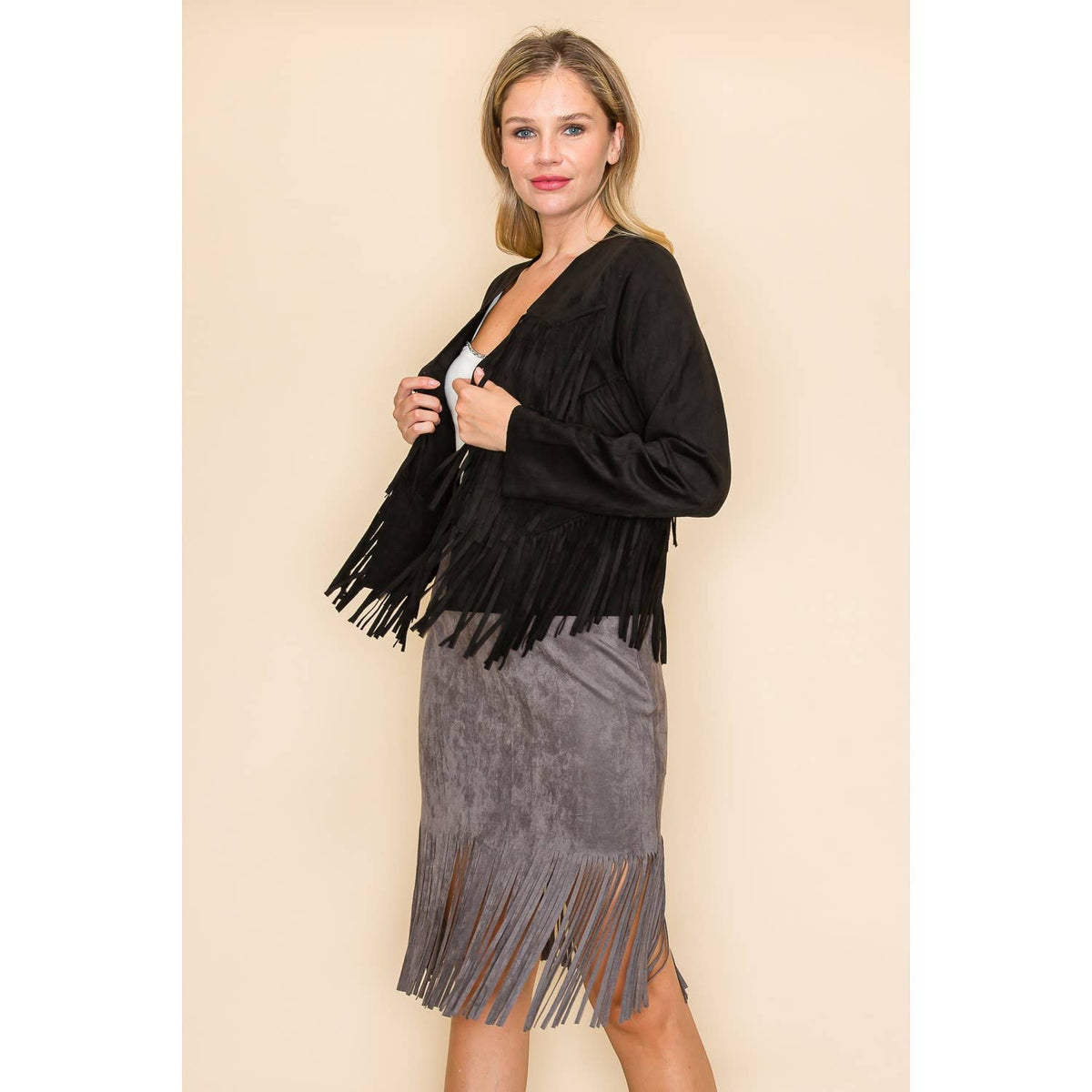 Vocal Fringe Crop Jacket