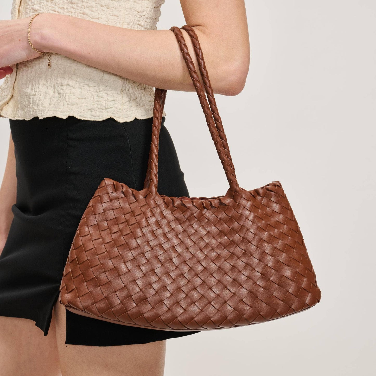 Moda Luxe Millie Woven Shoulder Bag