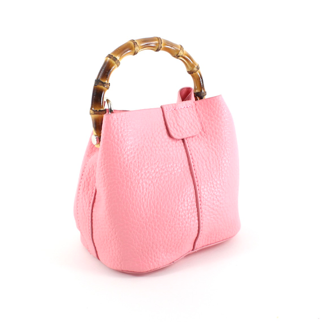 Pretty Persuasions Bamboo Handle Crossbody Bag w/Cosmetic Pouch