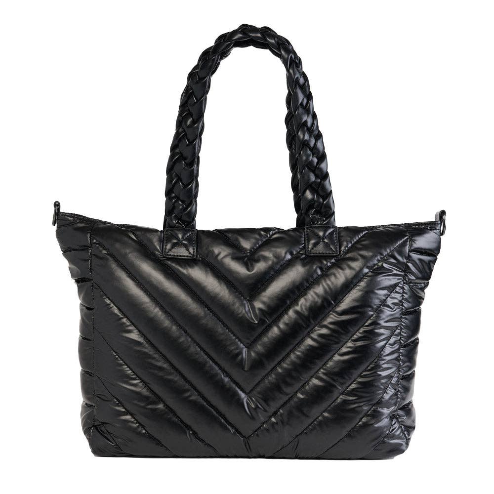 WanderFull Black Quilted HydroTote