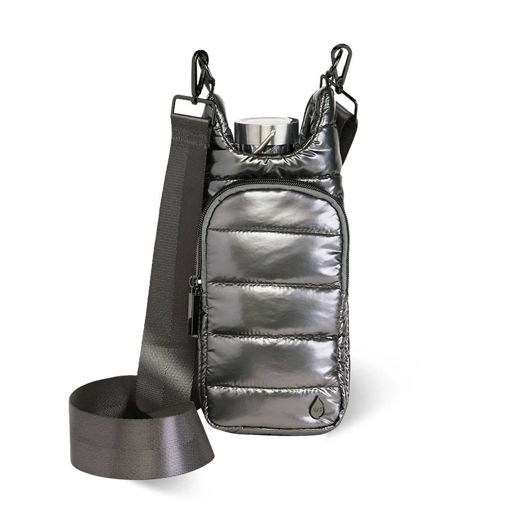 Hydro Pewter Glossy HydroBag® with Solid Strap