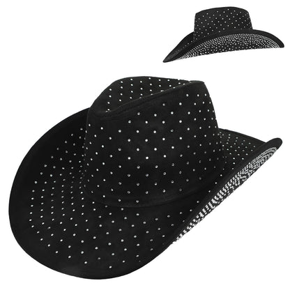 SP SophiaFashion Rhinestone Jeweled Cow Boy Hat