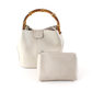 Pretty Persuasions Bamboo Handle Crossbody Bag w/Cosmetic Pouch