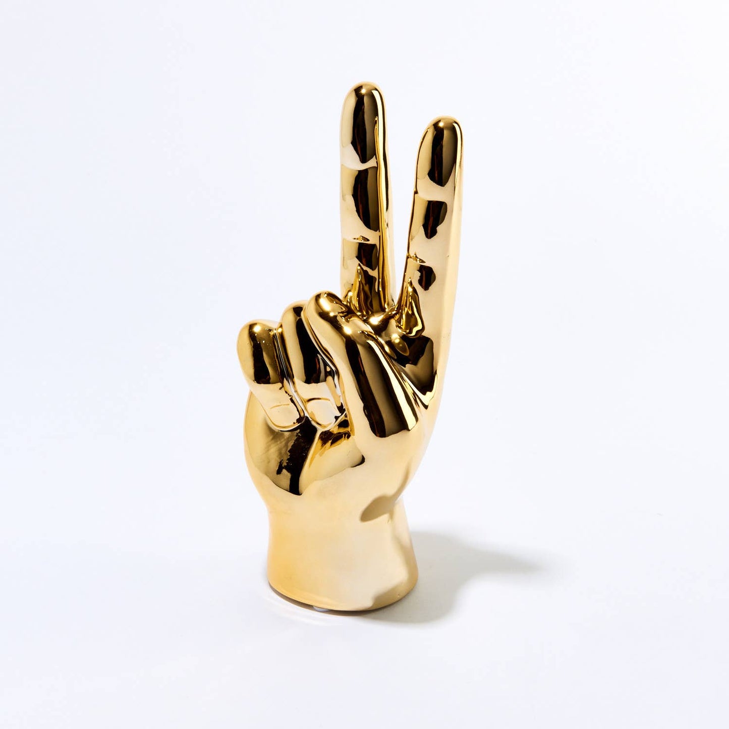 Interior Illusions Plus Gold Peace Hand - 8" tall