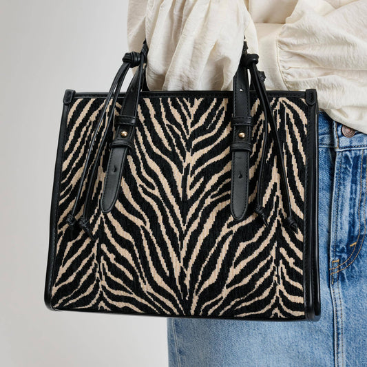 Moda Luxe Dinsdale Zebra Print Crossbody