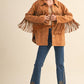 Klesis Suede Fringe Oversided Jacket
