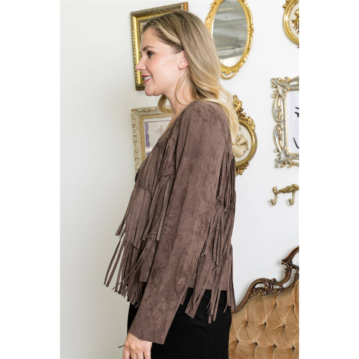 Vocal Fringe Crop Jacket