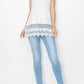 Origami Dazzle Lace Hem Tank Top