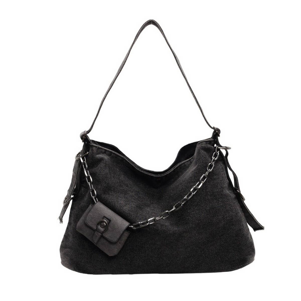 Accity New Retro Denim Commuter Tote Bag