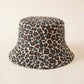 ACCITY FASHION NICHE LEOPARD PRINT BUCKET HAT